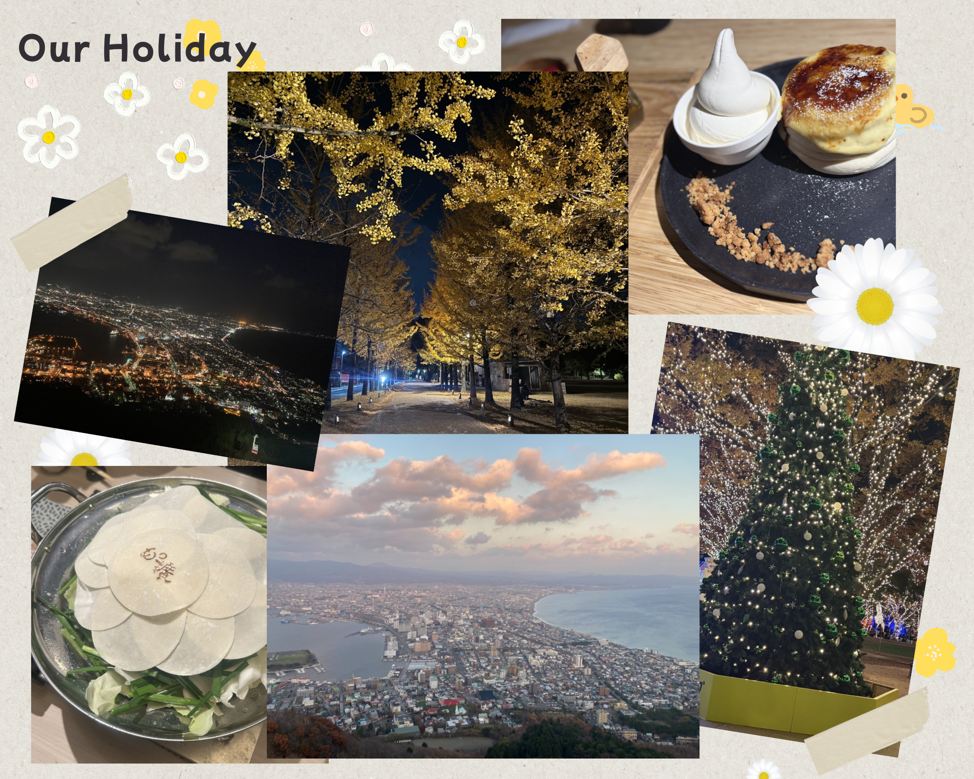 Green Beige Scrapbook Our Holiday Photo Collageのコピー (2).png